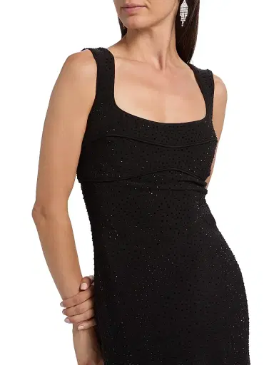 AMUR Women's Vinny Crystal Minidress - Black | Thumbnail 6 AMUR Women's Vinny Crystal Minidress - Black | Thumbnail 6