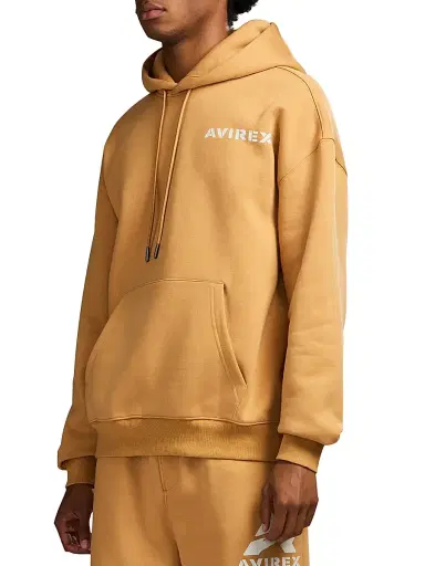 Avirex Men's Core Stacked Logo Hoodie | Thumbnail 4 Avirex Men's Core Stacked Logo Hoodie | Thumbnail 4