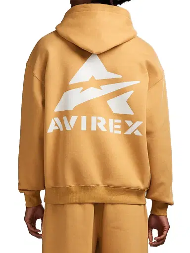 Avirex Men's Core Stacked Logo Hoodie | Thumbnail 6 Avirex Men's Core Stacked Logo Hoodie | Thumbnail 6