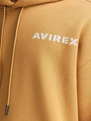 Avirex Men's Core Stacked Logo Hoodie | Thumbnail 8 Avirex Men's Core Stacked Logo Hoodie | Thumbnail 8