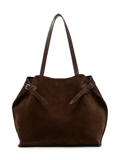 Proenza Schouler Women's Days Suede Tote Bag - Chocolate | Thumbnail 1 Proenza Schouler Women's Days Suede Tote Bag - Chocolate | Thumbnail 1