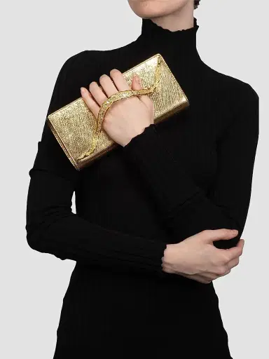 ALEXIS BITTAR Women's Crystal Curve Clutch | Thumbnail 3 ALEXIS BITTAR Women's Crystal Curve Clutch | Thumbnail 3