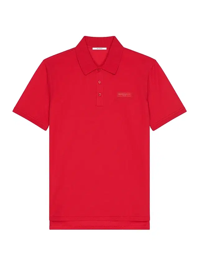 Men's Polo in Cotton with Paris Gros Grain - Vermillon Men's Polo in Cotton with Paris Gros Grain - Vermillon