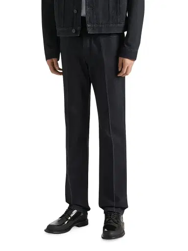 Givenchy Men's Straight Fit Jeans with Crease Effect - Black - Size 36 | Thumbnail 3 Givenchy Men's Straight Fit Jeans with Crease Effect - Black - Size 36 | Thumbnail 3