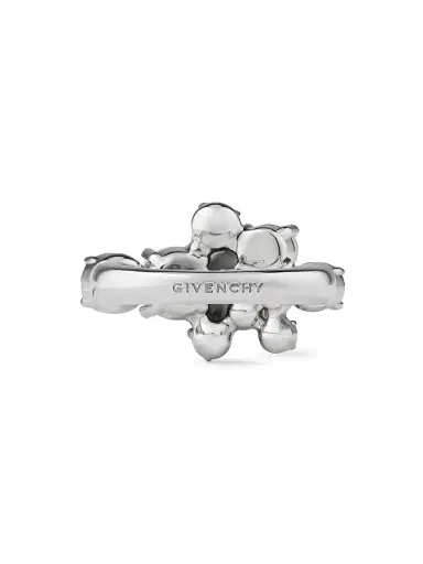 Givenchy Women's Crystal Pearl Ring in Metal, Crystals and Pearls - White Silvery | Thumbnail 3 Givenchy Women's Crystal Pearl Ring in Metal, Crystals and Pearls - White Silvery | Thumbnail 3