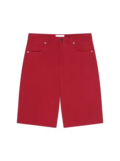 Givenchy Men's Bermuda Shorts in Overdyed Denim - Dark Red | Thumbnail 1 Givenchy Men's Bermuda Shorts in Overdyed Denim - Dark Red | Thumbnail 1