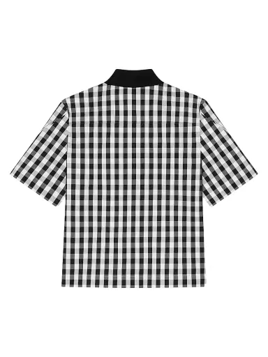 Givenchy Men's Couture Seam Gingham Shirt in Cotton - Black White | Thumbnail 2 Givenchy Men's Couture Seam Gingham Shirt in Cotton - Black White | Thumbnail 2