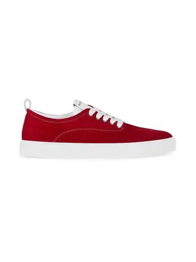 Givenchy Men's New City Sneakers in Suede - Dark Red | Thumbnail 3 Givenchy Men's New City Sneakers in Suede - Dark Red | Thumbnail 3
