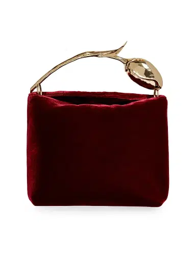 Erdem Women's Bloom Mini Velvet Top Handle Bag | Thumbnail 1 Erdem Women's Bloom Mini Velvet Top Handle Bag | Thumbnail 1