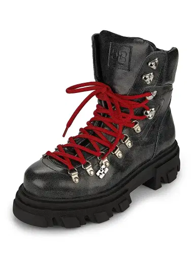 Ganni Women's Cleated Mountain Ankle Boots - Ebony - Size 11 | Thumbnail 2 Ganni Women's Cleated Mountain Ankle Boots - Ebony - Size 11 | Thumbnail 2