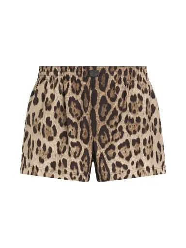 Dolce & Gabbana Men's DNA Leopard-Print Boxer Short Swim Trunks - Leopard - Size XL | Thumbnail 1 Dolce & Gabbana Men's DNA Leopard-Print Boxer Short Swim Trunks - Leopard - Size XL | Thumbnail 1