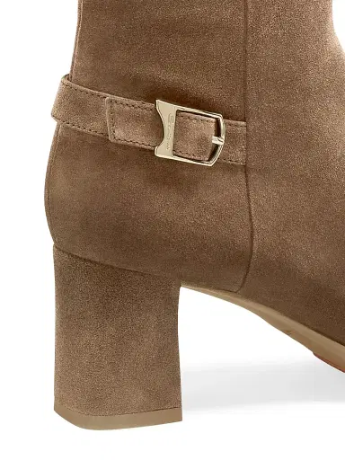 Santoni Women's Elly 65MM Suede Ankle Boots - Brown - Size 12 | Thumbnail 4 Santoni Women's Elly 65MM Suede Ankle Boots - Brown - Size 12 | Thumbnail 4