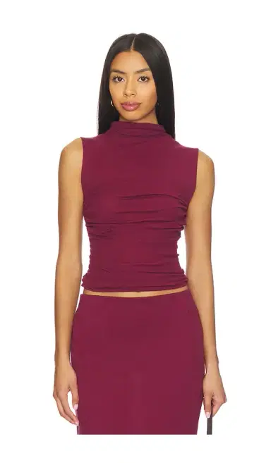 Enza Costa Cashmere Sleeveless Twist Top | Thumbnail 1 Enza Costa Cashmere Sleeveless Twist Top | Thumbnail 1