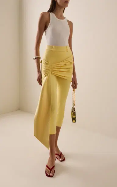 Rabanne Sash-Detailed Skinny Pants | Thumbnail 2 Rabanne Sash-Detailed Skinny Pants | Thumbnail 2