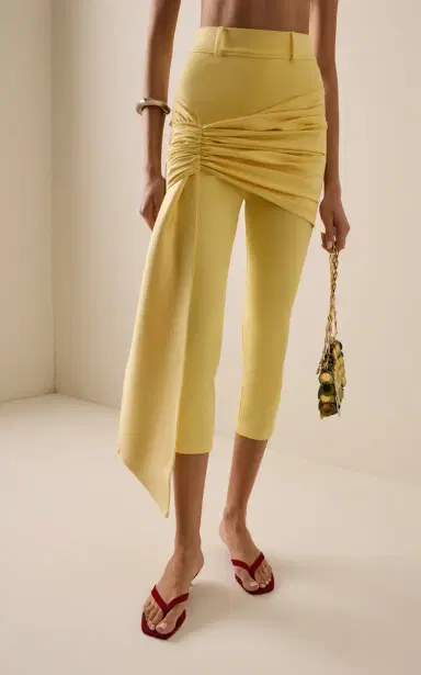 Rabanne Sash-Detailed Skinny Pants | Thumbnail 3 Rabanne Sash-Detailed Skinny Pants | Thumbnail 3