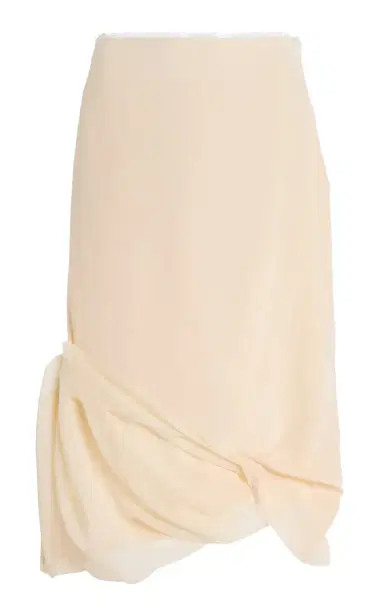 COLLEEN ALLEN Exclusive Draped Silk Maxi Skirt | Thumbnail 3 COLLEEN ALLEN Exclusive Draped Silk Maxi Skirt | Thumbnail 3