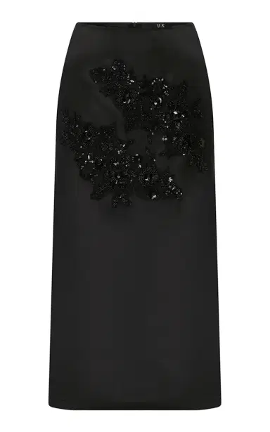 ILA THE BRAND Pixie Embellished Silk-Organza Midi Skirt | Thumbnail 1 ILA THE BRAND Pixie Embellished Silk-Organza Midi Skirt | Thumbnail 1