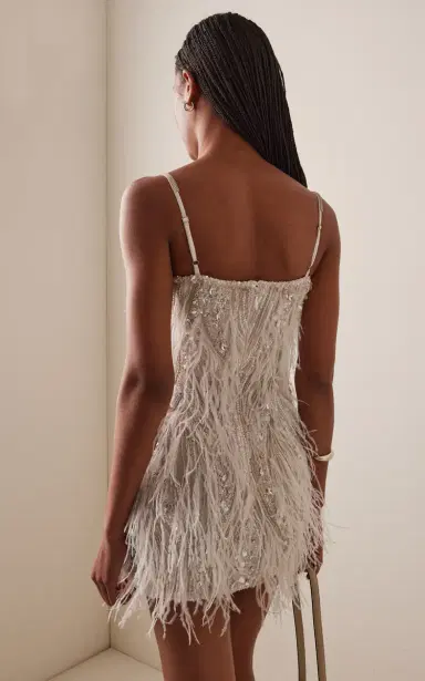 Rachel Gilbert Cynthia Embellished Mini Dress | Thumbnail 4 Rachel Gilbert Cynthia Embellished Mini Dress | Thumbnail 4