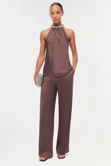 Simkhai Navi Embellished Satin Top | Thumbnail 3 Simkhai Navi Embellished Satin Top | Thumbnail 3