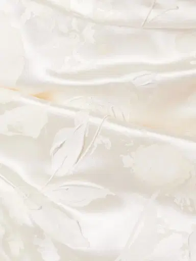 Danielle Frankel Demi Strapless Draped Painted Silk And Wool-blend Satin Bustier Top | Thumbnail 4 Danielle Frankel Demi Strapless Draped Painted Silk And Wool-blend Satin Bustier Top | Thumbnail 4