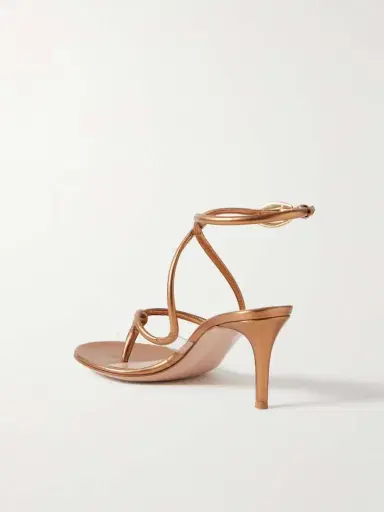 Gianvito Rossi Jungle Mamba 70 Metallic Leather Sandals | Thumbnail 3 Gianvito Rossi Jungle Mamba 70 Metallic Leather Sandals | Thumbnail 3