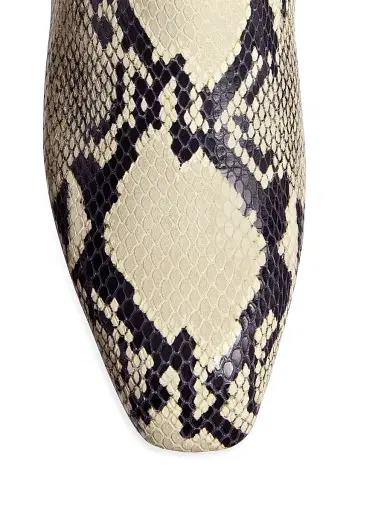 Khaite Women's Colt Snake-Print Leather Ankle Boots - Natural | Thumbnail 3 Khaite Women's Colt Snake-Print Leather Ankle Boots - Natural | Thumbnail 3