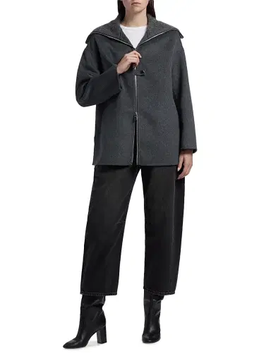 Rails Women's Silves Wool-Blend Zip-Front Jacket - Charcoal | Thumbnail 2 Rails Women's Silves Wool-Blend Zip-Front Jacket - Charcoal | Thumbnail 2