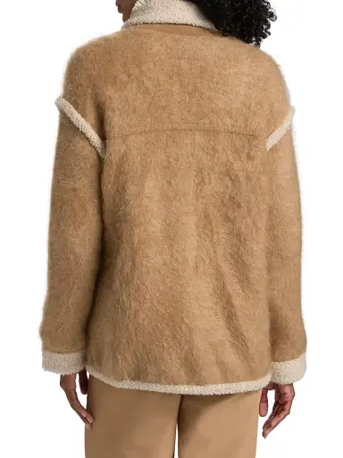 Guest in Residence Women's Grizzly Cashmere Jacket - Almond Oatmeal | Thumbnail 5 Guest in Residence Women's Grizzly Cashmere Jacket - Almond Oatmeal | Thumbnail 5