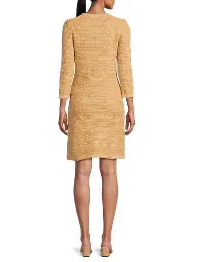 Lilly Pulitzer Women's Rhysa Bow Sweaterdress - Rattan Metallic Marl - Size Large | Thumbnail 5 Lilly Pulitzer Women's Rhysa Bow Sweaterdress - Rattan Metallic Marl - Size Large | Thumbnail 5