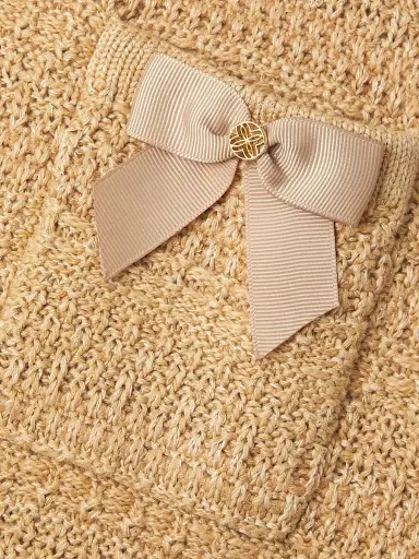 Lilly Pulitzer Women's Rhysa Bow Sweaterdress - Rattan Metallic Marl - Size Large | Thumbnail 6 Lilly Pulitzer Women's Rhysa Bow Sweaterdress - Rattan Metallic Marl - Size Large | Thumbnail 6