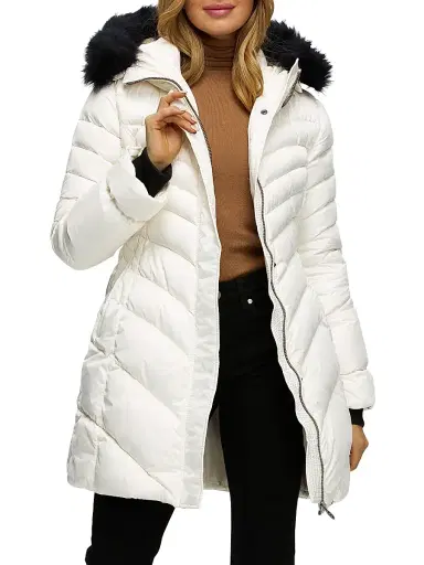 Gorski Women's Apres-ski Jacket with Detachable Toscana Lamb Hood Trim | Thumbnail 2 Gorski Women's Apres-ski Jacket with Detachable Toscana Lamb Hood Trim | Thumbnail 2