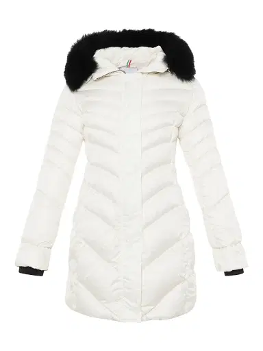 Gorski Women's Apres-ski Jacket with Detachable Toscana Lamb Hood Trim | Thumbnail 1 Gorski Women's Apres-ski Jacket with Detachable Toscana Lamb Hood Trim | Thumbnail 1