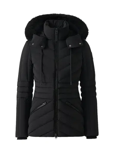 Mackage Women's Nadia Shearling-Trimmed Down Ski Jacket - Black | Thumbnail 1 Mackage Women's Nadia Shearling-Trimmed Down Ski Jacket - Black | Thumbnail 1