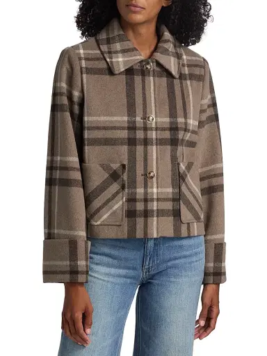 If Only Studio Women's Windowpane-Plaid Shirt | Thumbnail 3 If Only Studio Women's Windowpane-Plaid Shirt | Thumbnail 3