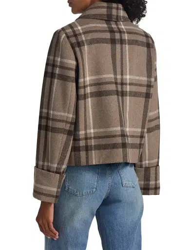 If Only Studio Women's Windowpane-Plaid Shirt | Thumbnail 5 If Only Studio Women's Windowpane-Plaid Shirt | Thumbnail 5