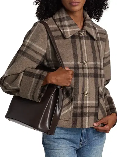 If Only Studio Women's Windowpane-Plaid Shirt | Thumbnail 6 If Only Studio Women's Windowpane-Plaid Shirt | Thumbnail 6