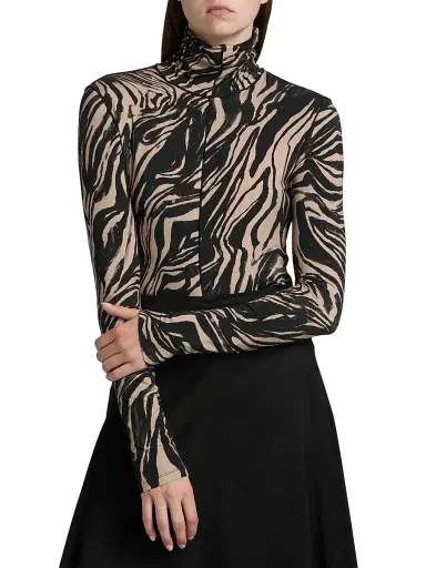 Proenza Schouler White Label Women's Audrey Marble Jersey Top | Thumbnail 3 Proenza Schouler White Label Women's Audrey Marble Jersey Top | Thumbnail 3