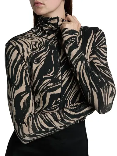 Proenza Schouler White Label Women's Audrey Marble Jersey Top | Thumbnail 6 Proenza Schouler White Label Women's Audrey Marble Jersey Top | Thumbnail 6