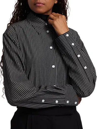 Proenza Schouler Women's Lynsey Striped Shirt | Thumbnail 6 Proenza Schouler Women's Lynsey Striped Shirt | Thumbnail 6