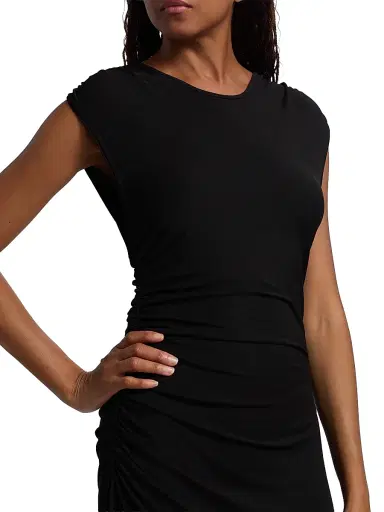 Proenza Schouler White Label Women's Mimi Crêpe Jersey Midi-Dress - Black | Thumbnail 6 Proenza Schouler White Label Women's Mimi Crêpe Jersey Midi-Dress - Black | Thumbnail 6