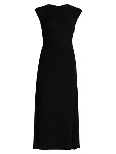 Proenza Schouler White Label Women's Mimi Crêpe Jersey Midi-Dress - Black | Thumbnail 1 Proenza Schouler White Label Women's Mimi Crêpe Jersey Midi-Dress - Black | Thumbnail 1