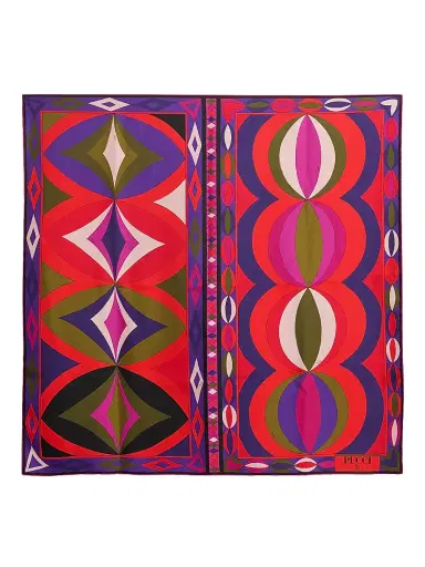 Pucci Women's Passepartout Silk Twill Foulard Pareo | Thumbnail 2 Pucci Women's Passepartout Silk Twill Foulard Pareo | Thumbnail 2