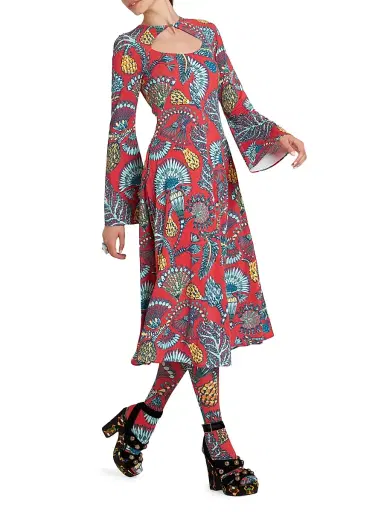 La DoubleJ Women's Farfalla Dress - Red Blue - Size Small | Thumbnail 3 La DoubleJ Women's Farfalla Dress - Red Blue - Size Small | Thumbnail 3