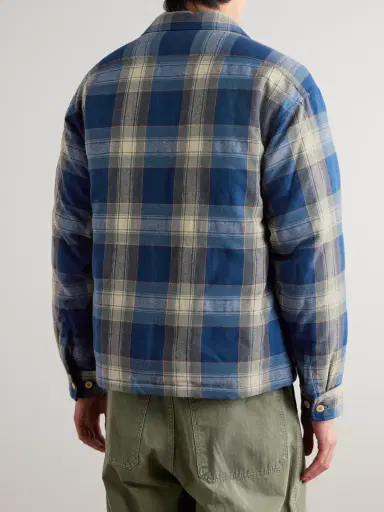 Visvim Keesey Checked Wool and Linen-Blend Flannel Down Jacket - Men | Thumbnail 4 Visvim Keesey Checked Wool and Linen-Blend Flannel Down Jacket - Men | Thumbnail 4