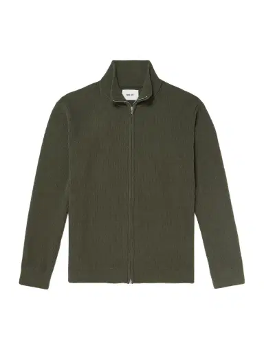 NN07 Danny 6429 Ribbed Bouclé Zip-Up Cardigan - Men | Thumbnail 1 NN07 Danny 6429 Ribbed Bouclé Zip-Up Cardigan - Men | Thumbnail 1