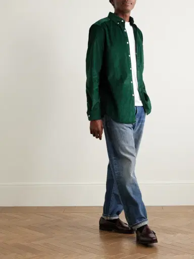 Portuguese Flannel Lobo Button-Down Collar Cotton-Corduroy Shirt - Men | Thumbnail 2 Portuguese Flannel Lobo Button-Down Collar Cotton-Corduroy Shirt - Men | Thumbnail 2