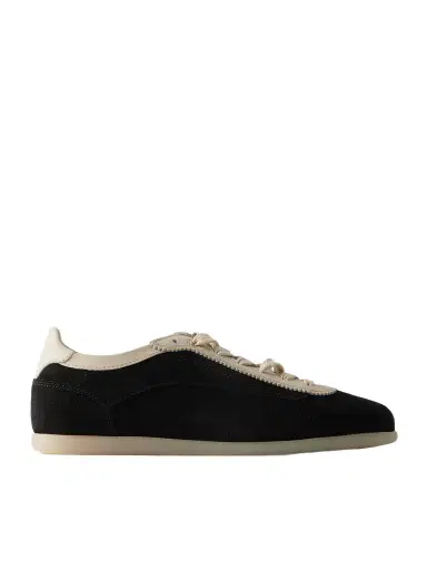 Brunello Cucinelli Leather-Trimmed Suede Sneakers - Men | Thumbnail 1 Brunello Cucinelli Leather-Trimmed Suede Sneakers - Men | Thumbnail 1