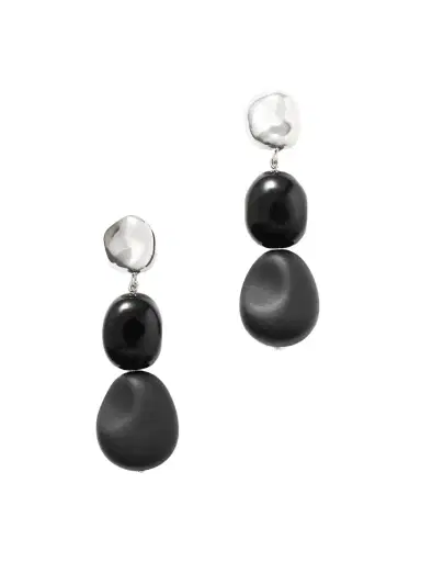 AGMES Ada Sterling Silver Onyx Earrings | Thumbnail 1 AGMES Ada Sterling Silver Onyx Earrings | Thumbnail 1