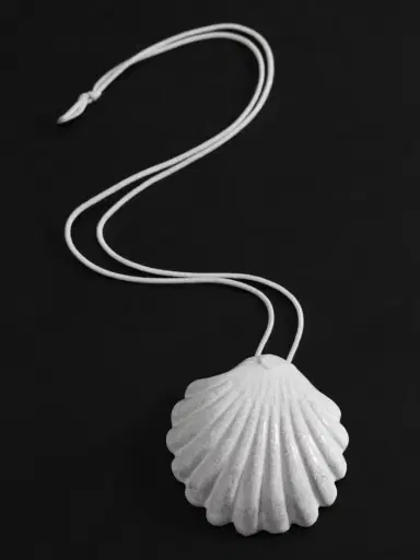 Astier De Villatte Venus Ceramic And Cord Necklace | Thumbnail 3 Astier De Villatte Venus Ceramic And Cord Necklace | Thumbnail 3