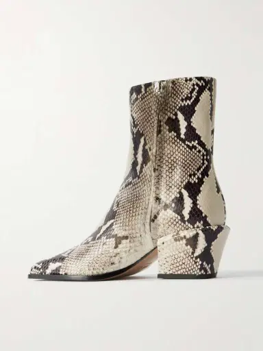 Paris Texas Bettina 50 Snake-effect Leather Ankle Boots | Thumbnail 3 Paris Texas Bettina 50 Snake-effect Leather Ankle Boots | Thumbnail 3